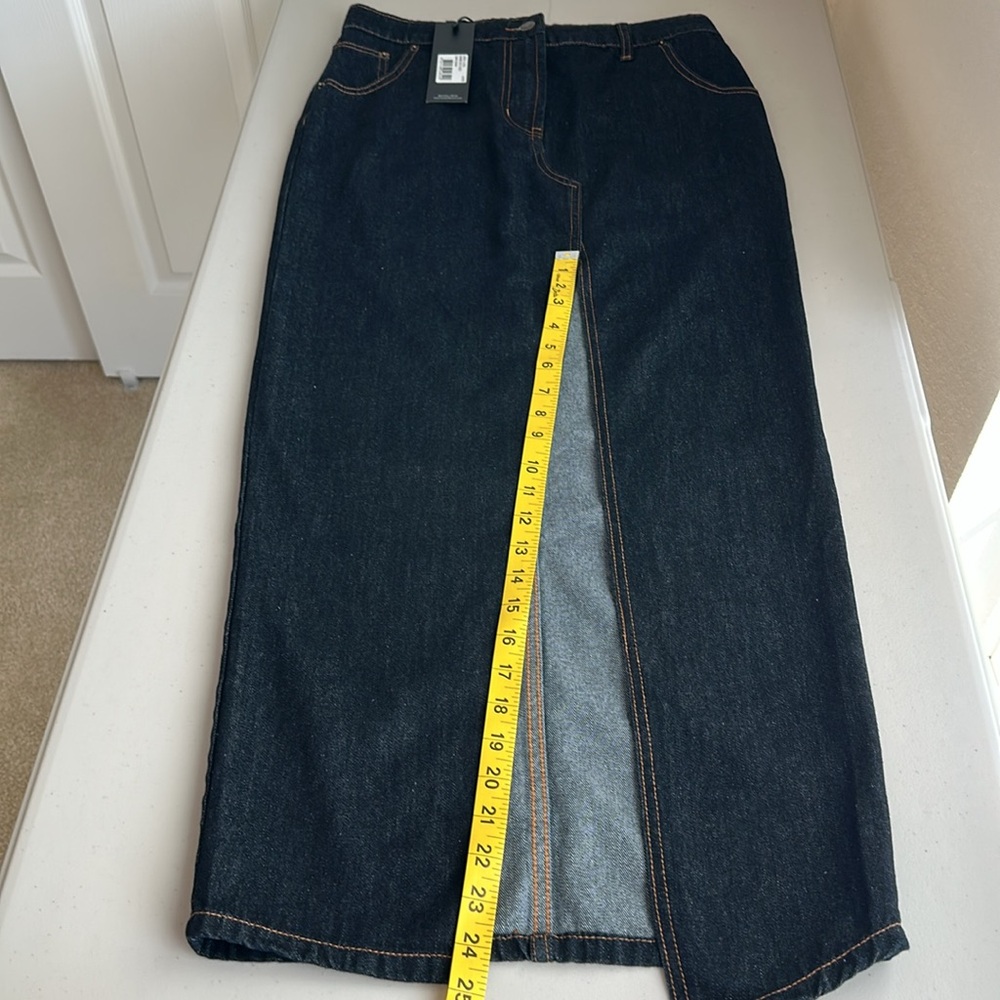 NWT Lioness Dark Blue Denim Skirt Size Small. - Picture 9 of 14